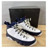 Nike Air Jordan 9 Retro White & University Blue Basketball Shoes - Youth Size 7 *S
