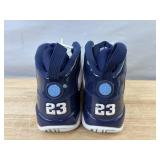 Nike Air Jordan 9 Retro White & University Blue Basketball Shoes - Youth Size 7 *S