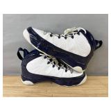 Nike Air Jordan 9 Retro White & University Blue Basketball Shoes - Youth Size 7 *S