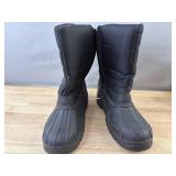 SnowTec Black Snow Boots - Kids Size 10 *S