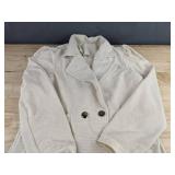 Womens Off White Corduroy Blazer Size Large - Brand New