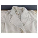 Womens Off White Corduroy Blazer Size Large - Brand New