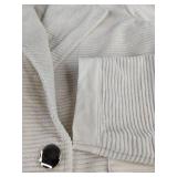 Womens Off White Corduroy Blazer Size Large - Brand New