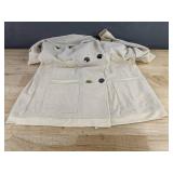 Womens Off White Corduroy Blazer Size Large - Brand New