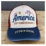 America 250th Anniversary Snapback Hat OSFM - Brand New