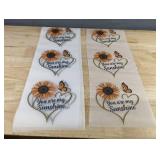 18 Hot Transfer Stickers You Are My Sunshine Iron-On Decals 5.75" x 6.75" - Brand New