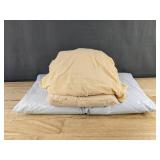 4 Round 60" Champaign Tablecloths - Brand New