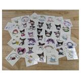 Cinnamoroll and Kuromi Temporary Tattoos, 40 Total - Brand New