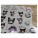 Cinnamoroll and Kuromi Temporary Tattoos, 40 Total - Brand New