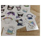 Cinnamoroll and Kuromi Temporary Tattoos, 40 Total - Brand New