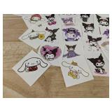Cinnamoroll and Kuromi Temporary Tattoos, 40 Total - Brand New