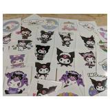 Cinnamoroll and Kuromi Temporary Tattoos, 40 Total - Brand New
