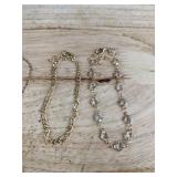 Gold Tone Anklet Bracelets, 5 Total - Brand New