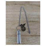 Silver-Tone Cross Necklace & Cremation Pendant Necklace - Brand New