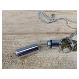 Silver-Tone Cross Necklace & Cremation Pendant Necklace - Brand New