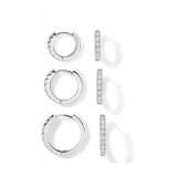 PAVOI Gold Hoop Earrings, 3 Pairs - Brand New