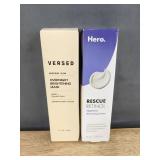 Versed Overnight Brightening Mask & Hero Rescue Retinol Renewing Cream - Brand New