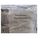 Premium Hotel Bed Sheet Set Size Twin, White, 3 Piece - Brand New