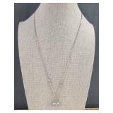 Silver-Tone Lady Bug 19" Necklace - Brand New