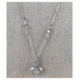 Silver-Tone Lady Bug 19" Necklace - Brand New
