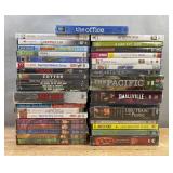 40+ Brand New DVD Movie Collection - The Office, Stargate, Punisher, Patch Adams, Little House on the Prairie, Cheers, Scrubs *C