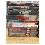 40+ Brand New DVD Movie Collection - The Office, Stargate, Punisher, Patch Adams, Little House on the Prairie, Cheers, Scrubs *C