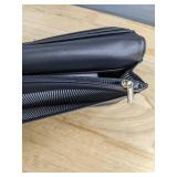 NUOKU Crossbody Bag and Cell Phone RFID Wallet, 2 Straps, Grey - Brand New