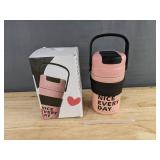 Nice Every Day Insulated Stainless Steel 15oz Pink Tumbler - Brand New