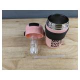 Nice Every Day Insulated Stainless Steel 15oz Pink Tumbler - Brand New