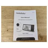 HelloBaby HB6081 2.4GHz Video Baby Monitor 5.5" HD TFT LCD - Brand New