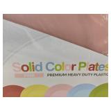 Posate Pink Plastic Plates, 60 Total - Brand New