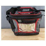 Coleman 24-Hour Cooler Lunch Bag, Grey Black Red - Brand New