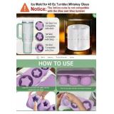 CAMYOL Silicone Ice Cube Tray Star Mold With Lid Purple - Brand New