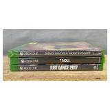 3 Xbox One Games - Disney Fantasia, Troll, & Just Dance 2017 - Brand New *C
