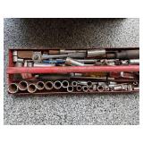 Powr-Kraft Tool Box With Mixed Hand Tools & Sockets *S
