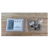 2 Carat Moissanite Silver Plated Engagement Promise Ring, Size 9 - Brand New