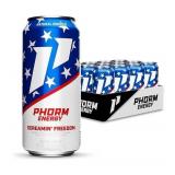 Phorm 16-oz Energy Drinks - Case of 12 - Screamin’ Freedom Rocket Pop Flavor - Brand New