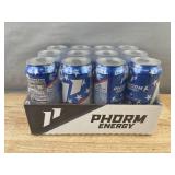 Phorm 16-oz Energy Drinks - Case of 12 - Screamin’ Freedom Rocket Pop Flavor - Brand New