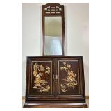Henry Link Chinoiserie 2 Door Server Cabinet and Mirror