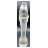 Vintage Stef Uiterwaal Leerdam Glasswork Frosted Madonna with Child