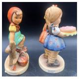 Goebel Hummel Figurines W. Germany - "Just Resting" and "Happy Birthday"