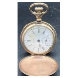 Antique Waltham Gold Filled Sidewinder Gold Filled Pocket Watch with Dueber Watch Case