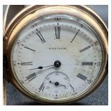 Antique Waltham Gold Filled Sidewinder Gold Filled Pocket Watch with Dueber Watch Case