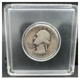 Collection of United States Coins-1936 Washington Quarter, 1943 Steel Pennies and 4 Indian Head Pennies
