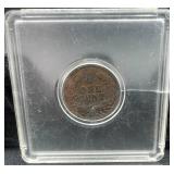 Collection of United States Coins-1936 Washington Quarter, 1943 Steel Pennies and 4 Indian Head Pennies