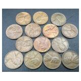 Bundle of 76 Lincoln Wheat Pennies - Assorted Years