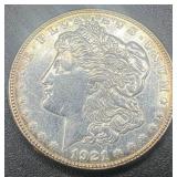 1921 Morgan Silver Dollar - Uncirculated- 90% Silver
