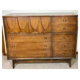 Broyhill Walnut Brasilia Magna Chest/Highboy Dresser