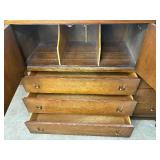 Broyhill Walnut Brasilia Magna Chest/Highboy Dresser