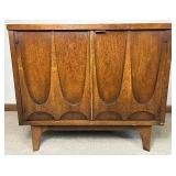 Pair of Broyhill Brasilia Walnut Nightstands
